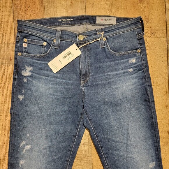 AG Adriano Goldschmied The Prima Roll Up Cigarette Roll-Up Denim Jeans - Picture 4 of 15